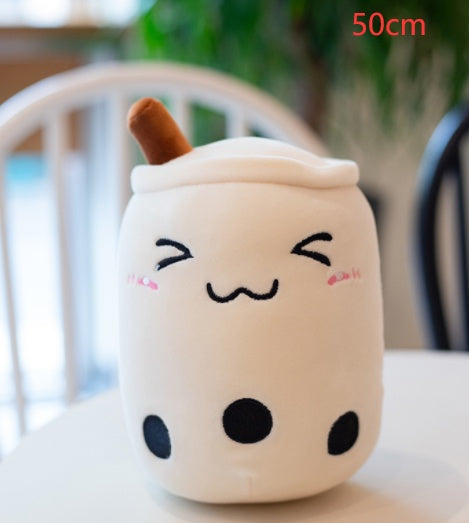 Cute Fruit Drink Plush Doll and Stuffed Animal Hugging Pillow - White triangle eyes / 50cm
