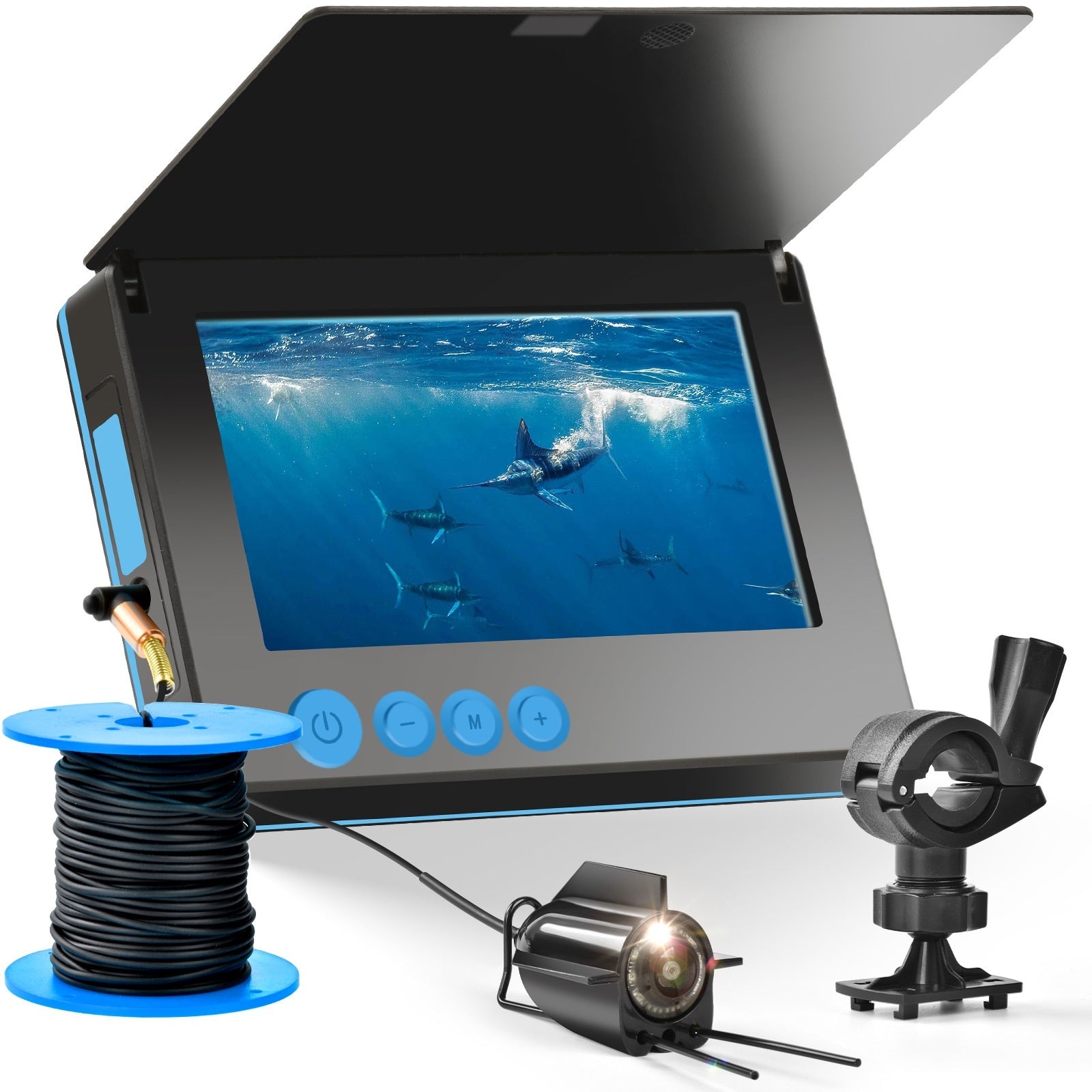 HD Fish Finder Camera with Underwater Temperature Sensing - Hair Remover