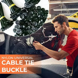 Cable tie buckle fixed through the core nail cable tie buckle mudguard fender inner lining trunk buckle