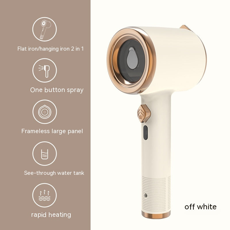 Portable Handheld Steam Iron and Garment Steamer Ironing Machine - Beige / Au / 1PCS - Hair Remover