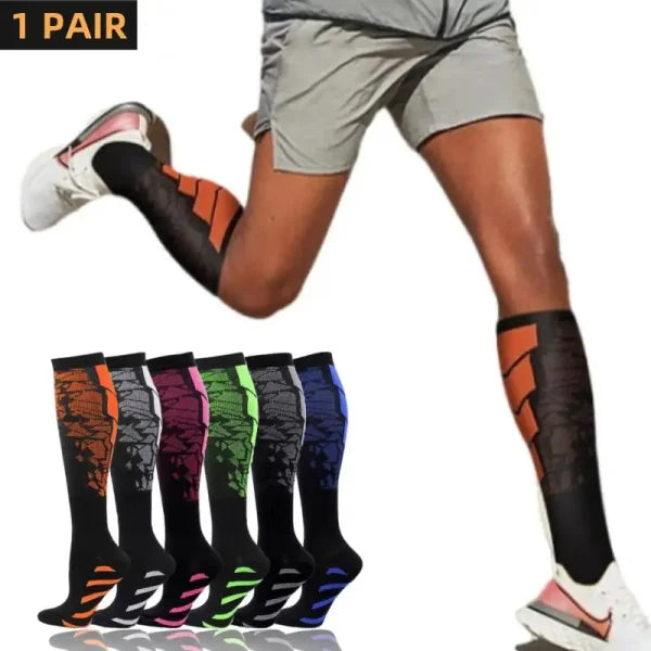 Calf Support Compression Sports Socks for Running Nurses and Flight - Himpall