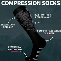 Calf Support Compression Sports Socks for Running Nurses and Flight - Himpall