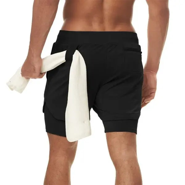 Camo Running Shorts Men Gym Sports Shorts 2 In 1 Quick Dry Workout Training Gym Fitness Jogging Short Pants Summer Men