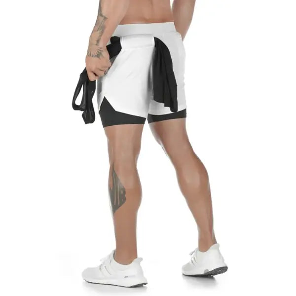 Camo Running Shorts Men Gym Sports Shorts 2 In 1 Quick Dry Workout Training Gym Fitness Jogging Short Pants Summer Men