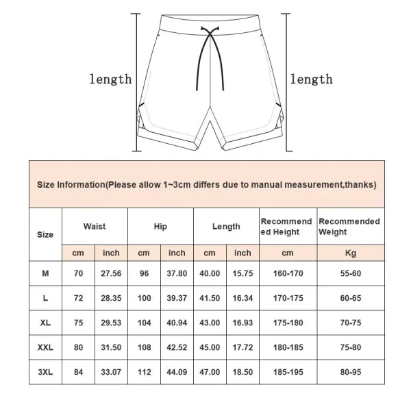 Camo Running Shorts Men Gym Sports Shorts 2 In 1 Quick Dry Workout Training Gym Fitness Jogging Short Pants Summer Men