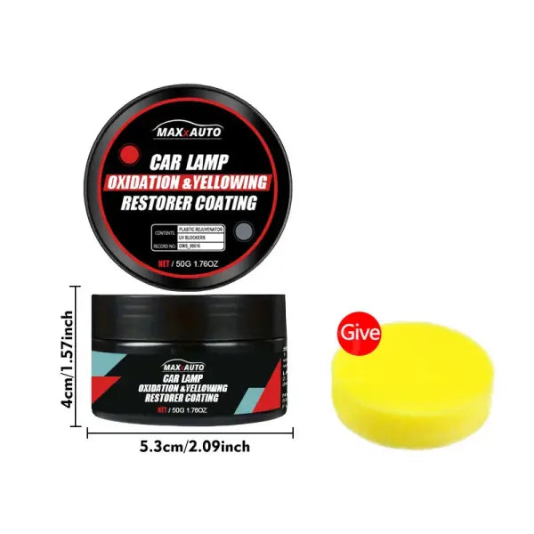 Car Headlight Restoration Polishing Kit - Scratch Remover & Oxidation Cleaner Repair Paste for Headlamp Assembly - 1PCS