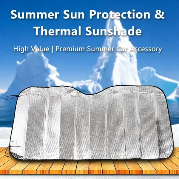 Car Sun Visor Set Heat Insulating Material Complete Protection - 140x70
