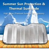 Car Sun Visor Set Heat Insulating Material Complete Protection - 140x70