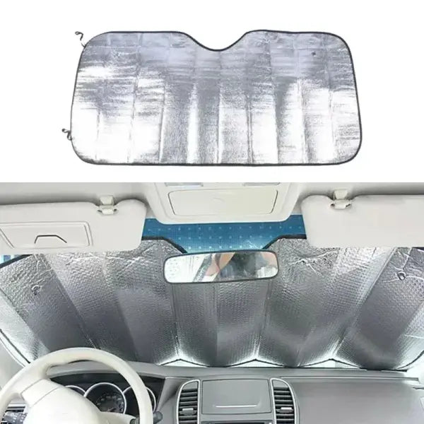 Car Sun Visor Set Heat Insulating Material Complete Protection - 140x70