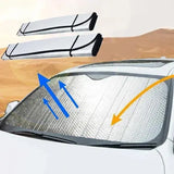 Car Sun Visor Set Heat Insulating Material Complete Protection - 140x70