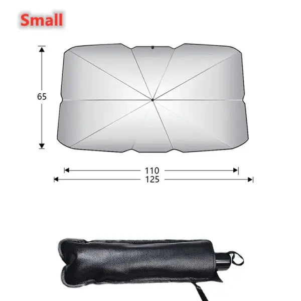 Car Sunshade Umbrella Foldable Windshield Protection Accessory - 1pcs Small