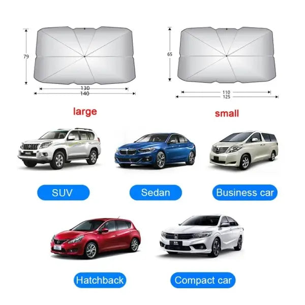 Car Sunshade Umbrella Foldable Windshield Protection Accessory