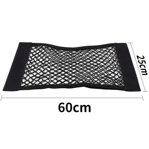 Car Trunk Mesh Organizer Car Tail Storage Net Seat Back Pocket Universal Trunk Bag Auto Magic Tape Network Interior