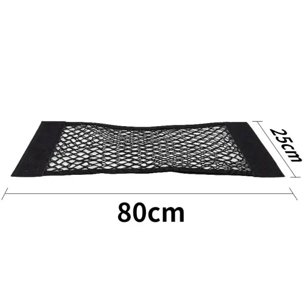Car Trunk Mesh Organizer Car Tail Storage Net Seat Back Pocket Universal Trunk Bag Auto Magic Tape Network Interior