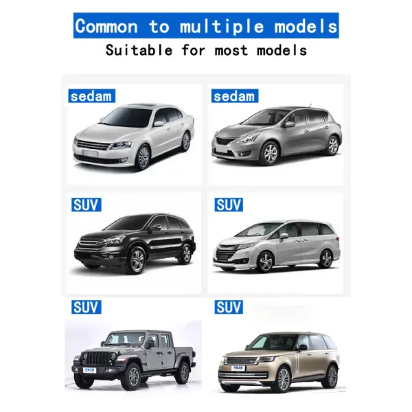 Car Windshield Sun Shade – Reflective Aluminum Cover for Snow Ice Frost Rain & Dust Protection (Universal Fit)