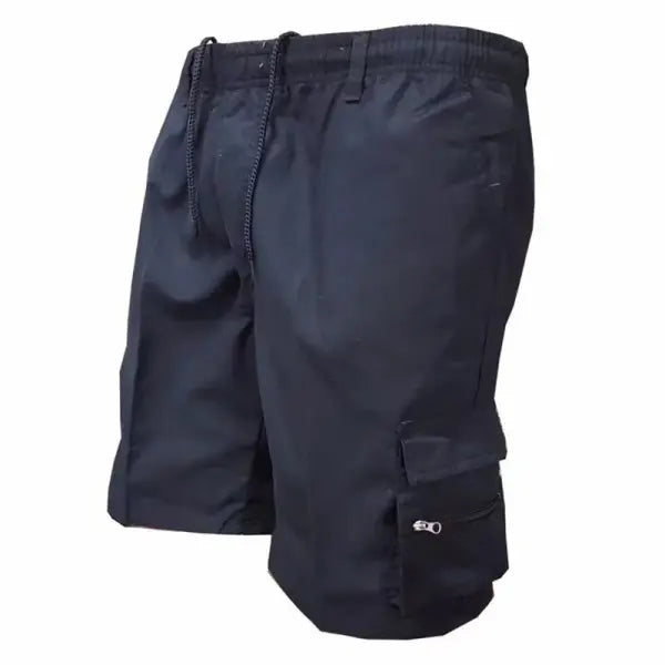 Cargo Fashion Shorts Cotton Multi Pocket Casual Running Style - S / Dark blue