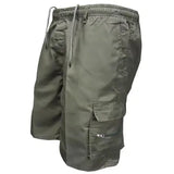 Cargo Fashion Shorts Cotton Multi Pocket Casual Running Style - S / Army green