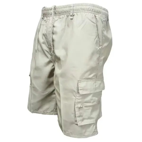 Cargo Fashion Shorts Cotton Multi Pocket Casual Running Style - XL / off-white