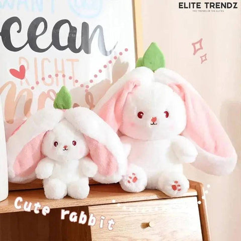 Carrot Plushie – Cute Rabbit Plushie Toy for Kids and Collectors - Pink / 18cm