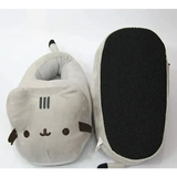 Cartoon Full Covered Cat Slippers Warm Winter Slides Soft Plush Doll Indoor Cute Anime Bedroom Shoes For Man Woman Home