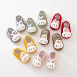 Cartoon Rabbit Baby Floor Socks Kids Plush Slippers Toddler Warm Shoes Children Soft Non-slip Prewalkers Indoor Home