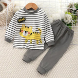 Cartoon Unicorn Sleepwear Kids Pajama Set – Soft Warm Unisex Autumn PJs