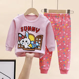 Cartoon Unicorn Sleepwear Kids Pajama Set – Soft Warm Unisex Autumn PJs