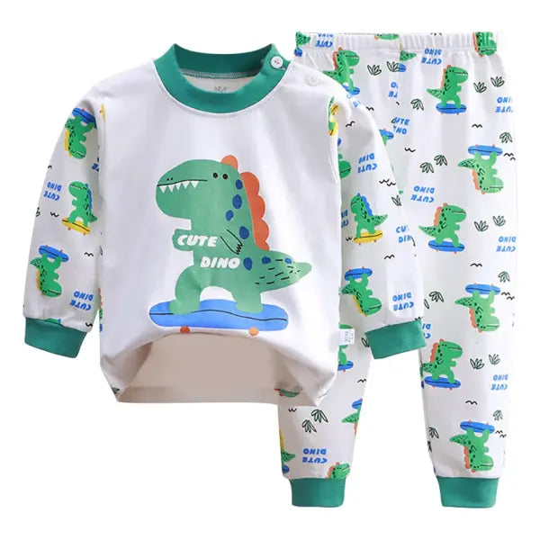 Cartoon Unicorn Sleepwear Kids Pajama Set – Soft Warm Unisex Autumn PJs - EF43S0 / Size 110 (4-5Years)