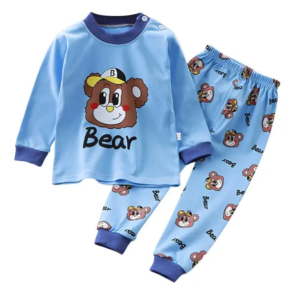 Cartoon Unicorn Sleepwear Kids Pajama Set – Soft Warm Unisex Autumn PJs - EF43R0 / Size 110 (4-5Years)