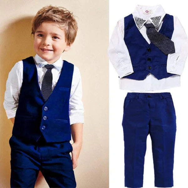 Casual Clothing Suits for Boys Stylish Vests and Gentleman Suits - Himpall