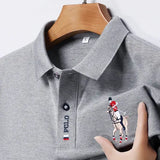 Casual Embroidered Polo Type Shirt Summer Fashion Top