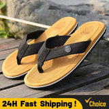 Casual Flip Flops For Men Slippers Beach Sandals Summer Non-Slip Flat Slides Men Slippers Indoor House Shoes Man Male