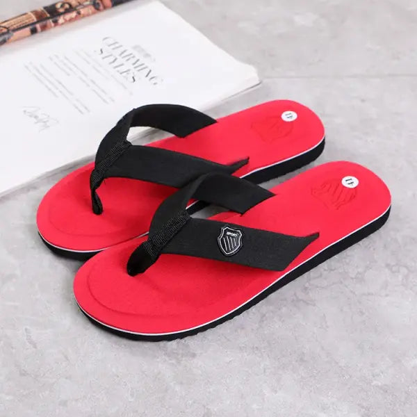 Casual Flip Flops For Men Slippers Beach Sandals Summer Non-Slip Flat Slides Men Slippers Indoor House Shoes Man Male