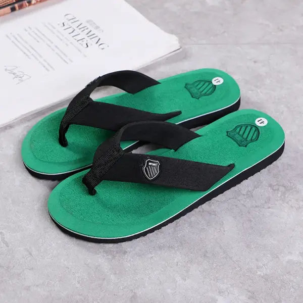 Casual Flip Flops For Men Slippers Beach Sandals Summer Non-Slip Flat Slides Men Slippers Indoor House Shoes Man Male