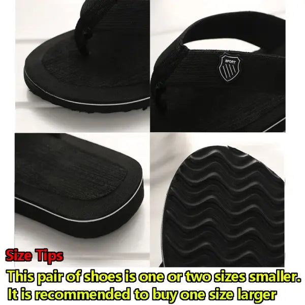 Casual Flip Flops For Men Slippers Beach Sandals Summer Non-Slip Flat Slides Men Slippers Indoor House Shoes Man Male