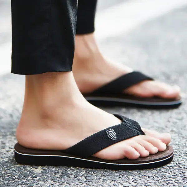 Casual Flip Flops For Men Slippers Beach Sandals Summer Non-Slip Flat Slides Men Slippers Indoor House Shoes Man Male