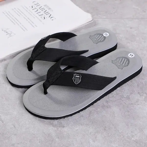 Casual Flip Flops For Men Slippers Beach Sandals Summer Non-Slip Flat Slides Men Slippers Indoor House Shoes Man Male