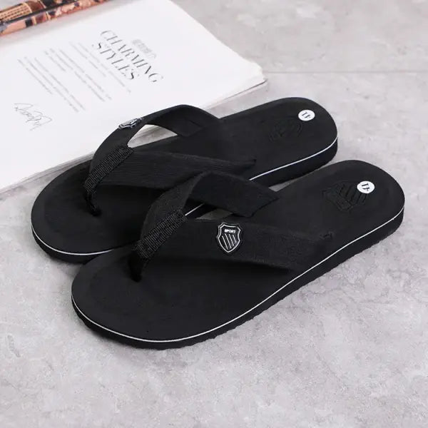 Casual Flip Flops For Men Slippers Beach Sandals Summer Non-Slip Flat Slides Men Slippers Indoor House Shoes Man Male