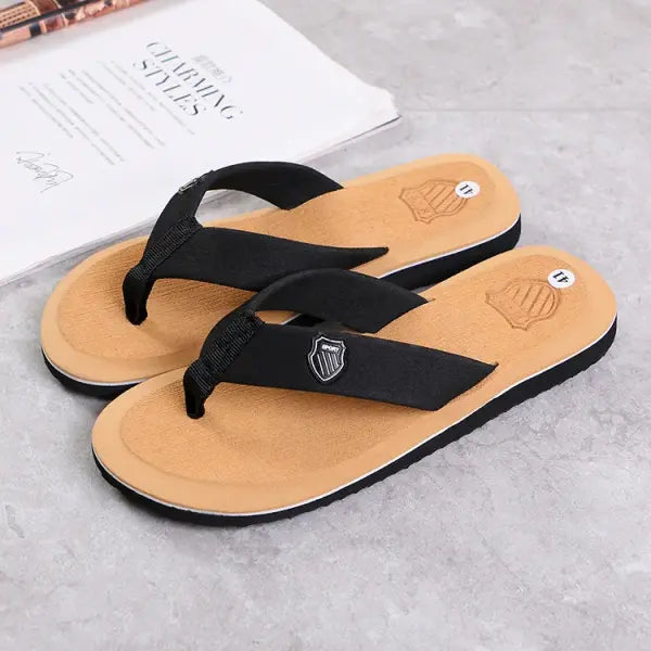Casual Flip Flops For Men Slippers Beach Sandals Summer Non-Slip Flat Slides Men Slippers Indoor House Shoes Man Male