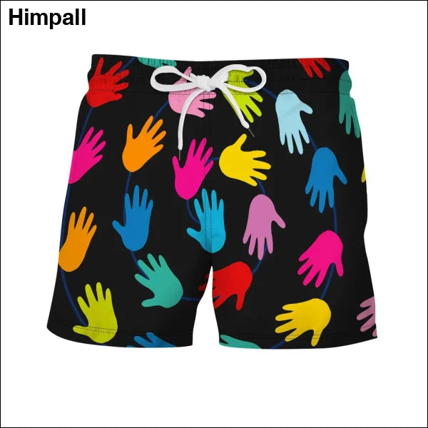 Casual Men’s Beach Shorts: Drifting Swimming Trunks - D / 2XL