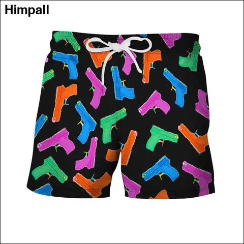 Casual Men’s Beach Shorts: Drifting Swimming Trunks - C / 2XL