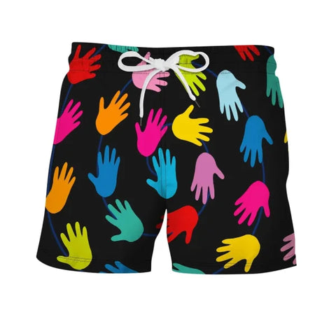 Casual Men’s Beach Shorts: Drifting Swimming Trunks - D / 2XL