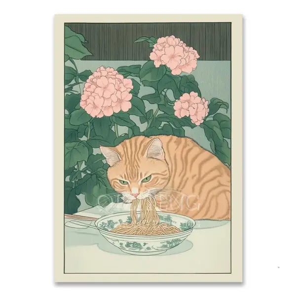Cat in Bathtub Diamond Painting Square Round Kit Retro Home Decor - RT-3046 / 20x30cm Round