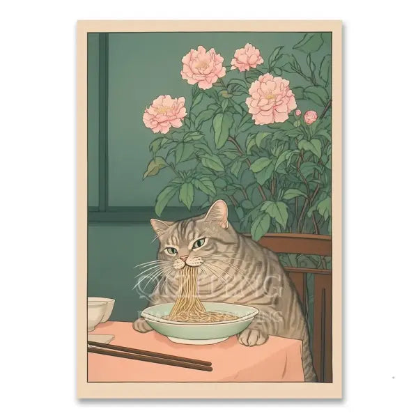 Cat in Bathtub Diamond Painting Square Round Kit Retro Home Decor - RT-3051 / 30x40cm Square
