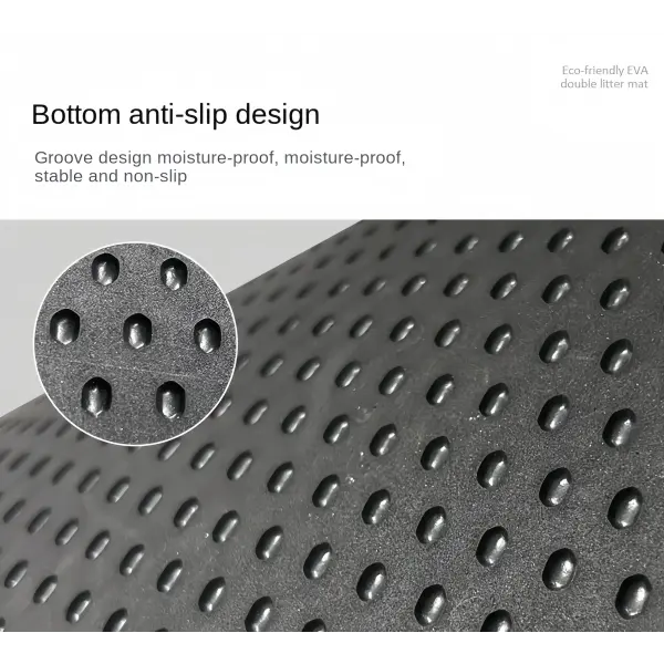 Cat Litter Mat Waterproof Double Layer Pet Litter Box Mat Pet Toilet Cat Mat Nonslip Sand Cat Washable Mat Pet Clean