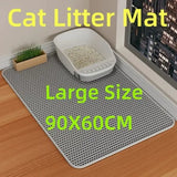 Cat Litter Mat Waterproof Double Layer Pet Litter Box Mat Pet Toilet Cat Mat Nonslip Sand Cat Washable Mat Pet Clean