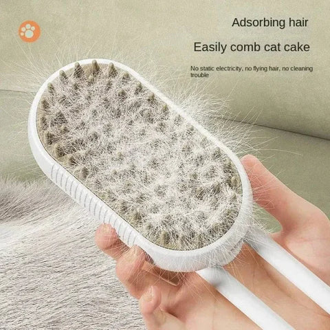 Cat Steam Brush - 3 in 1 Electric Spray for Pet Grooming