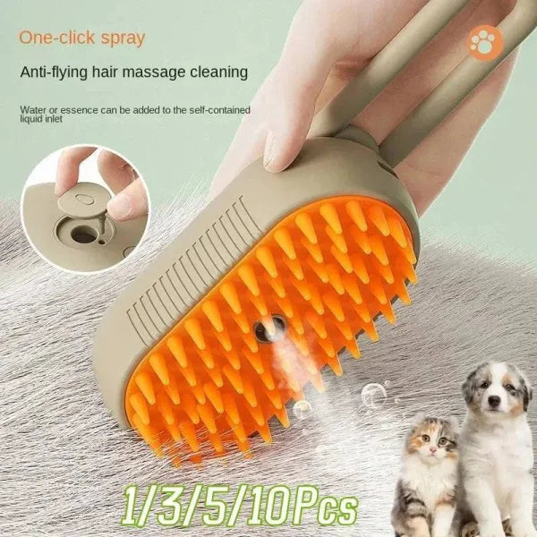 Cat Steam Brush - 3 in 1 Electric Spray for Pet Grooming