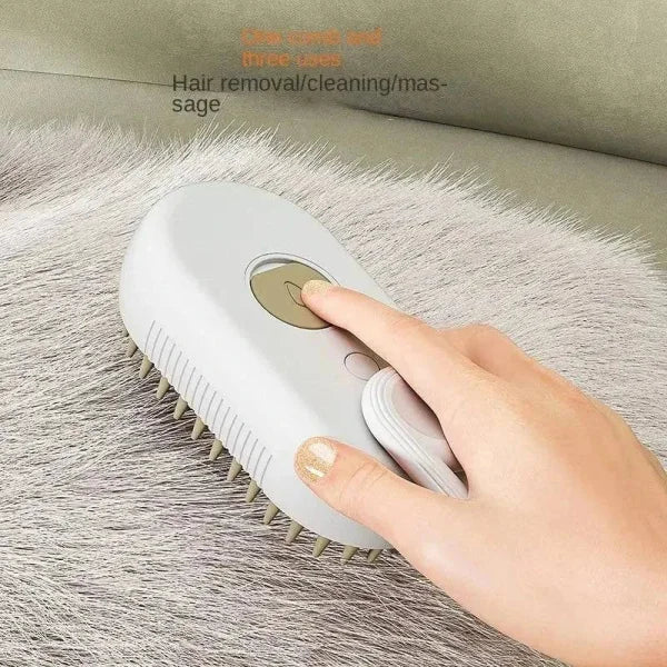 Cat Steam Brush - 3 in 1 Electric Spray for Pet Grooming