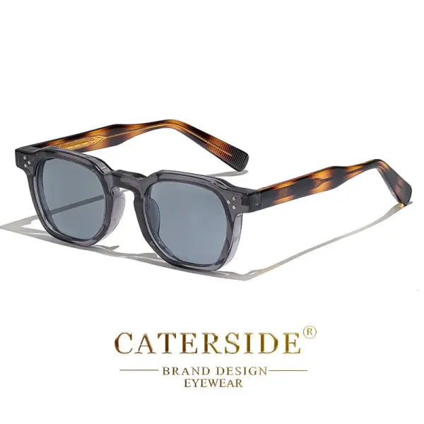 Men Sunglasses Square Plastic UV400 For Party Business - C03 Gray / China Mainland / AS picture show